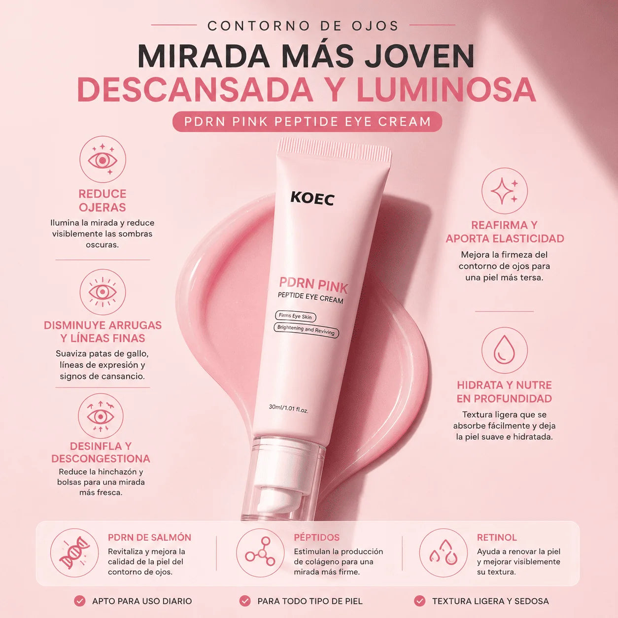 Sérum Anti Ojeras PDRN Pink Peptide